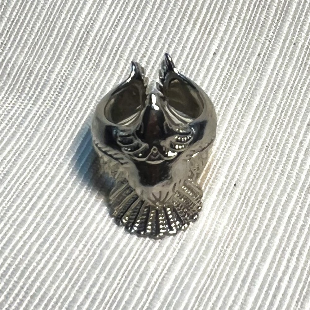 Silver Eagle Ring Mexico Eagle Mark - image 5